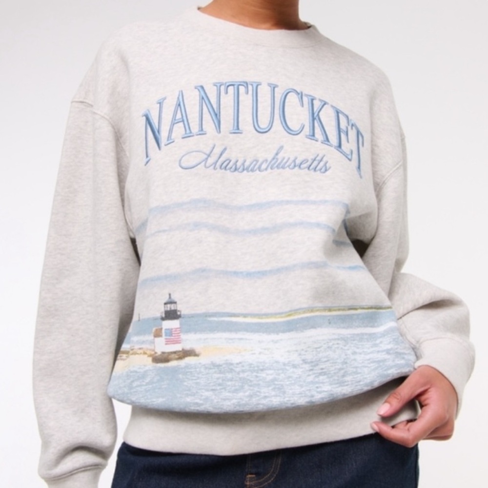 Abercrombie & Fitch East Coast Vintage Nantucket Mass Sweatshirt - Picture 6 of 10